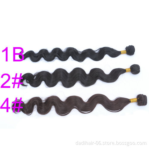 Cheap Synthetic Hair longer Bundles,Straighten Piano Color Double Weft Heat Resistant Fiber Hair Weave Body Wave 30 Inch 100g